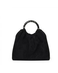 Marina Raphael - Schwarze wildleder verzierte sienna tasche - Lyst