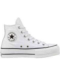 Converse - Chuck Taylor All Star Lift Leren Sneakers - Lyst