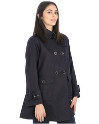 Herno Double-breasted Cotton Jacket - Blauw