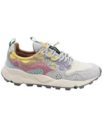Flower Mountain - Rosa Schnürsneaker Mit Wildledereinsätzen - Lyst