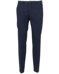 BRIGLIA - Broeken ,Blauw ,Katoen Bg 07 Wijde Broek - Lyst