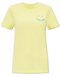 Paul Smith - T-shirt mit gesticktem logo - Lyst