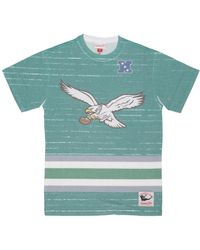 Mitchell & Ness - Tops ,Groen ,Katoen Nfl Jumbotron 3.0 Sublimated Tee - Lyst