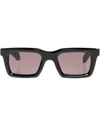 McQueen - Accessoires ,Zwart ,T-Bar Rechthoekige Zonnebril - Lyst