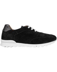 Kiton - Leren Suède Krokodil Sneakers - Lyst