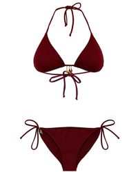 MC2 Saint Barth - Badmode ,Rood ,Leah Triangle Bikini Top - Lyst