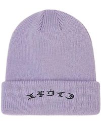 Edwin - Accessoires ,Paars ,Gebreide Beanie - Lyst