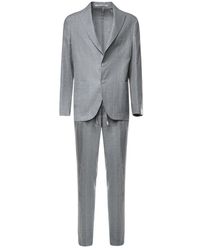 Eleventy - Kostuums ,Grijs ,Soft Suit Pant Jogger - Lyst
