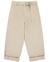 Entire studios - Broeken ,Katoen Katoenen Flared Broek - Lyst