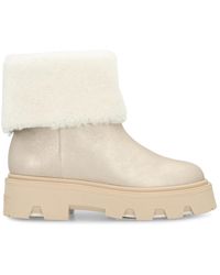 Moncler - Aurea Mid Shearling Stiefel - Lyst