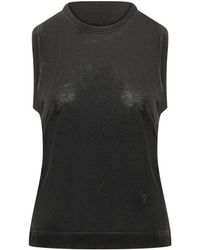 Ami Paris - Tops ,Zwart ,Classic Fit Tank Top - Lyst