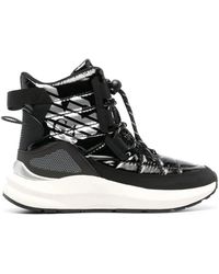 EA7 - Schwarze Stiefeletten - Lyst