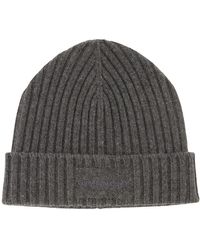 Givenchy - Graue Woll Beanie Mütze - Lyst