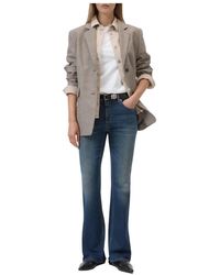 Closed - Jeans ,Blauw ,Katoen Jovanna Flared Jeans - Lyst