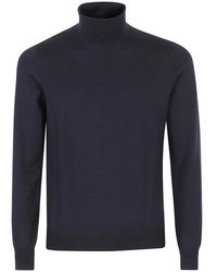 Tagliatore - Maglia Collo Alto 1 Filo Merinos - Lyst