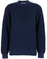 Fendi - Wool And Silk Jumper - Lyst