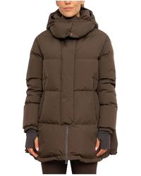 Herno - Jassen ,Bruin ,Polyester Kort Donsjack - Lyst