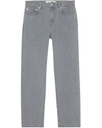 Lacoste - Straight Fit Denim Jeans Aus Bio-Baumwolle - Lyst