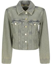 Ganni - Chaqueta corta de mezclilla - Lyst