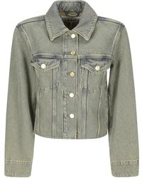 Ganni - Chaqueta corta de mezclilla - Lyst