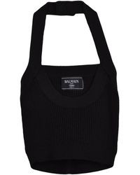 Balmain - Sleeveless Top - Lyst