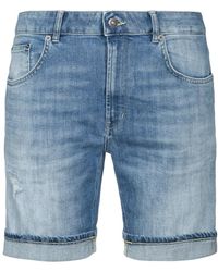Dondup - Korte Broeken ,Blauw ,Denim Derick Bermuda Shorts - Lyst