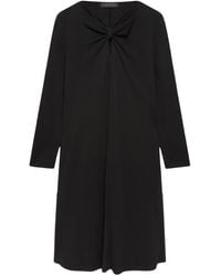 Elena Miro - Jerseykleid mit knotendetail vorne - Lyst