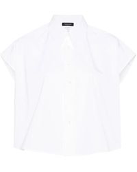 Fabiana Filippi - Camisa de popelina de algodón blanco - Lyst