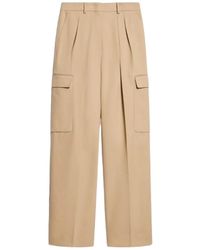 Sportmax - Broeken ,Bruin ,Katoen Cargo Broek - Lyst