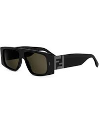 Fendi - Ff Squared Zonnebril - Lyst