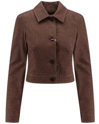 Max Mara - Jassen ,Bruin ,Katoen Carpa Jacket - Lyst