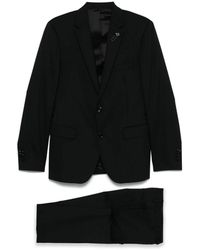 Lardini - Kostuums ,Zwart ,Polyester Elegante Zwarte Jurk - Lyst