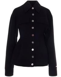 Sportmax - Jassen ,Zwart ,Wol Spxarena Jacket - Lyst