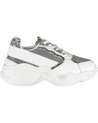 Emporio Armani - Sportieve Witte Sneakers Met Logoprint - Lyst