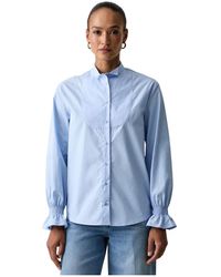 Twinset - Overhemd Met Opstaande Kraag - Lyst