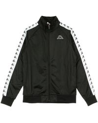 Kappa - Slim Trainingsjack Zwart/Wit - Lyst