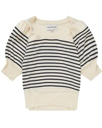 Munthe - Gestreifter strickpullover mit puffärmeln - Lyst