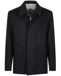 Lardini - Mantel Mit Aufgesetzten Taschen - Lyst