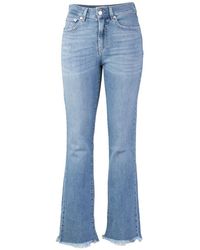 Jeans a zampa d'elefante Roy Rogers da donna - Fino al 66% di sconto | Lyst