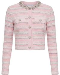 Self-Portrait - Textured Cardigan - Lyst
