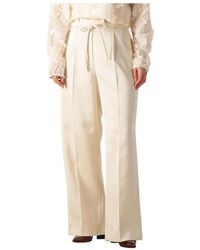 Second Female - Broeken ,Wit ,Polyester Dazzle Broeken - Lyst
