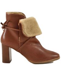 L'Autre Chose - Leder Stiefeletten Mit Plüschfutter - Lyst