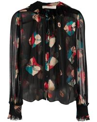 Ulla Johnson - Overhemden ,Veelkleurig ,Elegante Zijden Blouse - Lyst