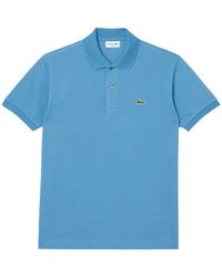 Lacoste - Tops ,Blauw ,Katoen L.12.12 Original - Lyst