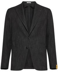 Tagliatore - Jassen ,Bruin ,Wol Bruine Herringbone Blazer - Lyst