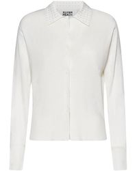 Silvian Heach - Truien & Vesten ,Wit ,Maglia Met Kraag En Decoratieve Details - Lyst