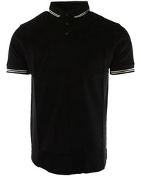 Armani - Tops ,Zwart ,Katoen Zwarte Katoenen Poloshirt - Lyst
