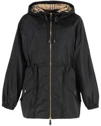 Burberry - Windbreaker With Hood - Lyst