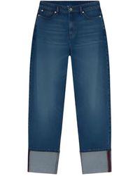 Halfboy - Jeans ,Blauw ,Medium Boyfriend Jeans - Lyst