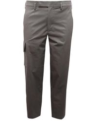 Neil Barrett - Broeken ,Grijs ,Katoen Nate Skinny Cargo Broek Tech Katoen - Lyst